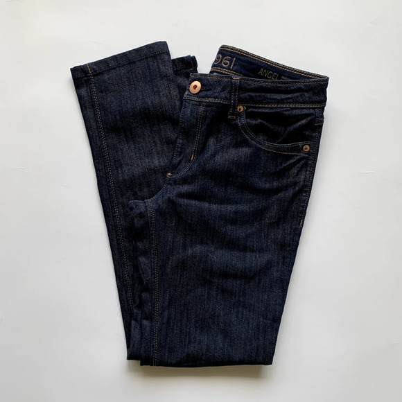 DL1961 Angel Skinny Ankle Jeans Women's 29" Blue Crush Mid Rise Stretch Denim - Picture 1 of 7